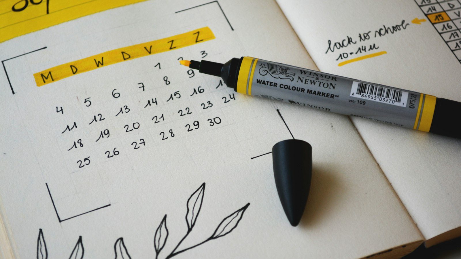 Marking a date on a calendar